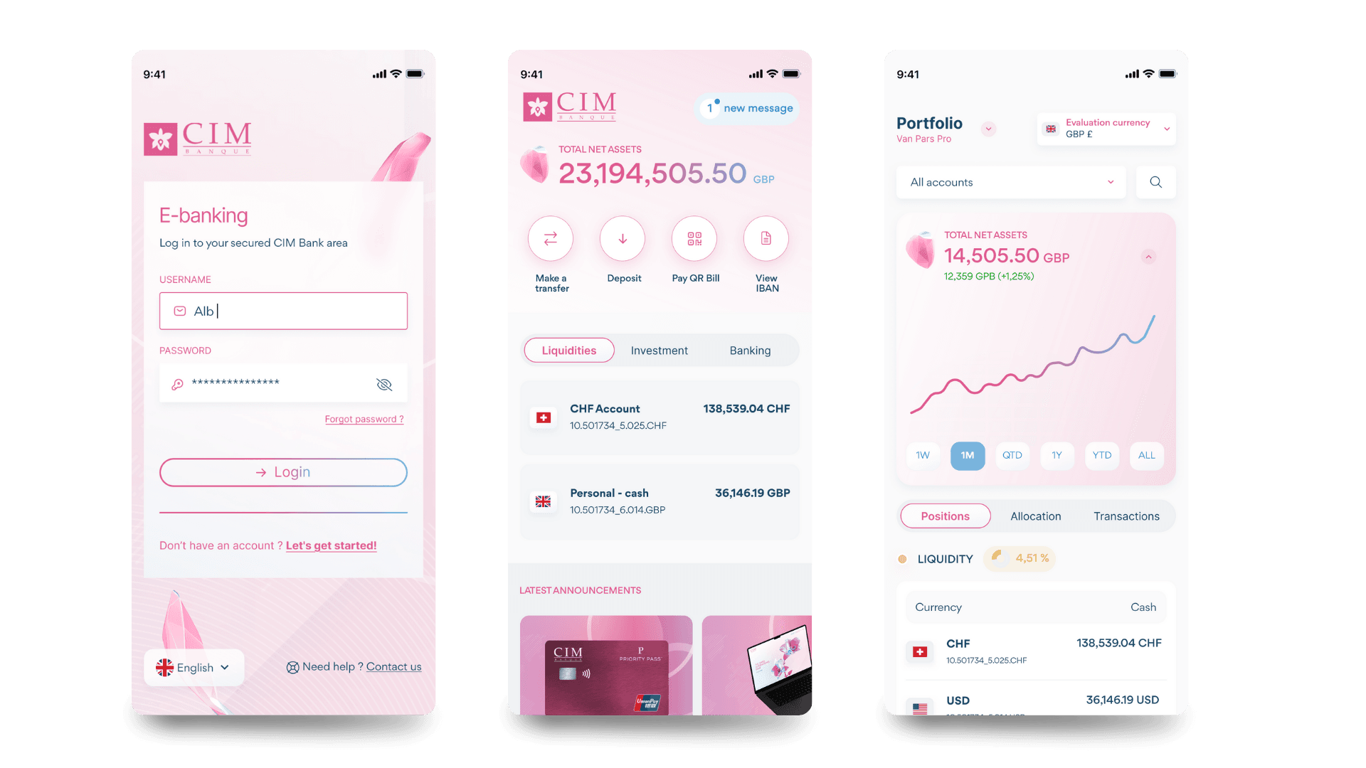 Redesign d'un e-banking à la hauteur d'une banque privée